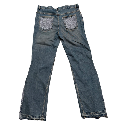 KORI FLARED DISTRESSED DENIM