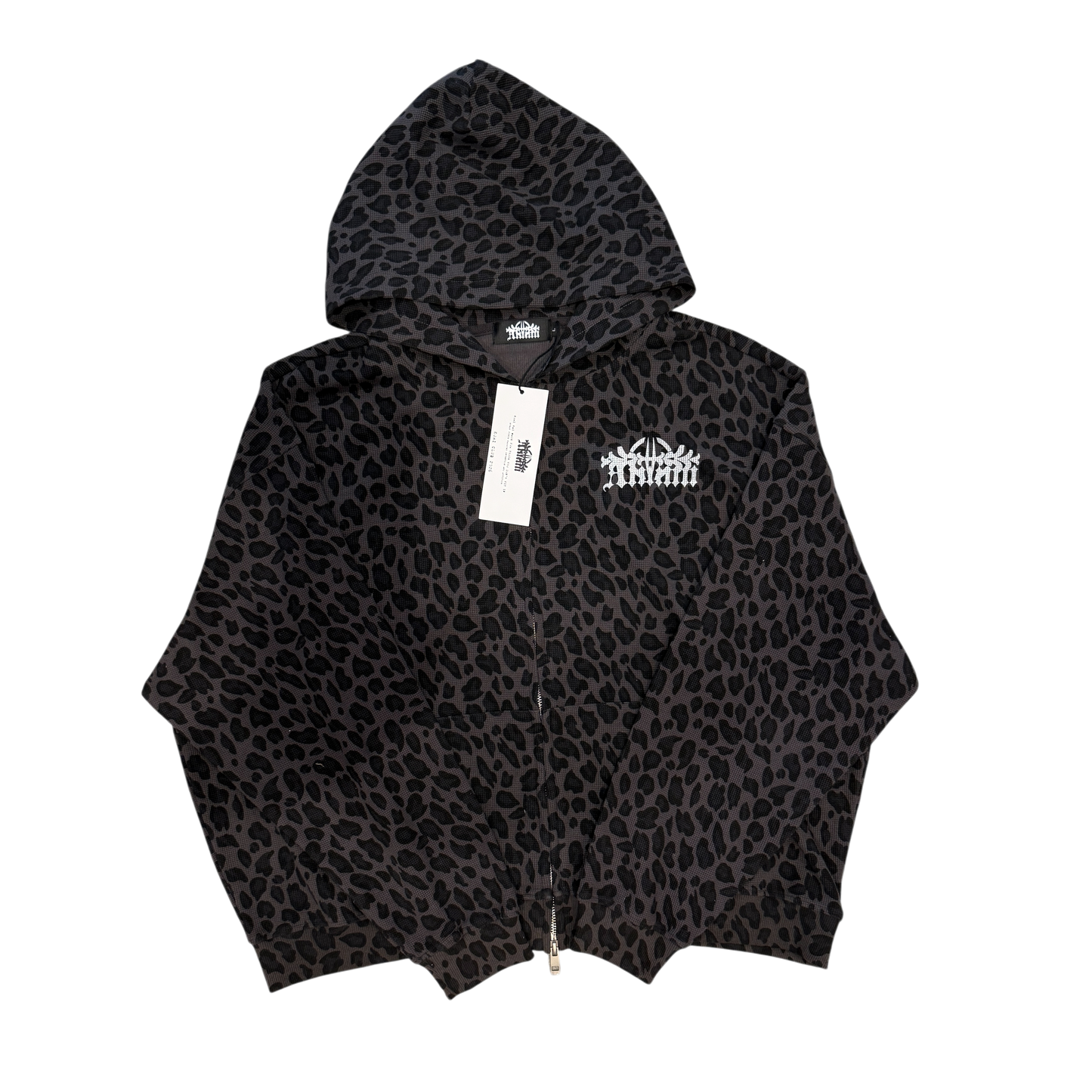 LEOPARD PRINT ZIP UP