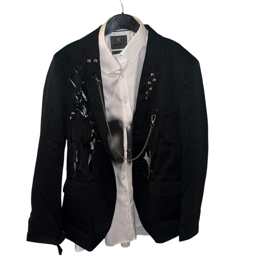 DISTRESSED BLAZER