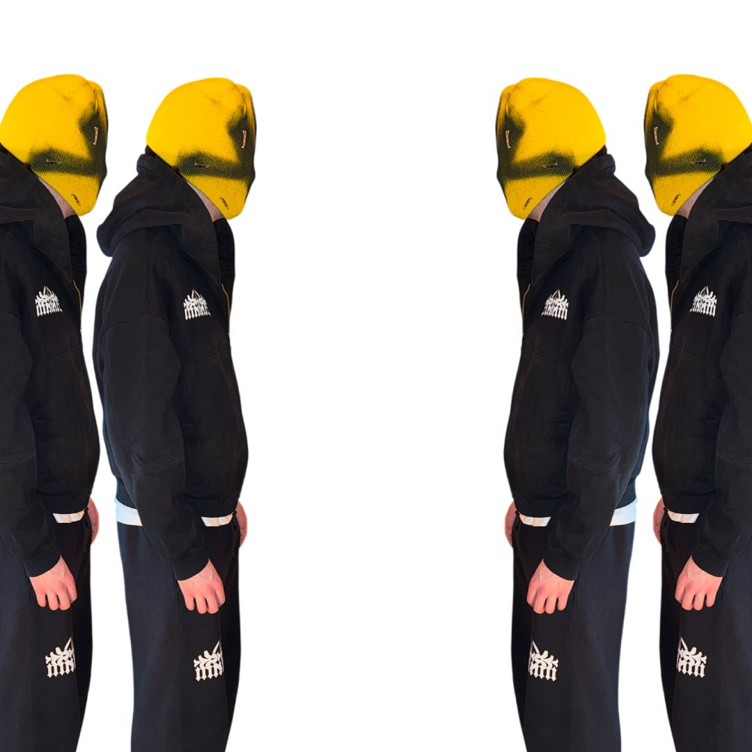 YELLOW STUDDED BEANIE