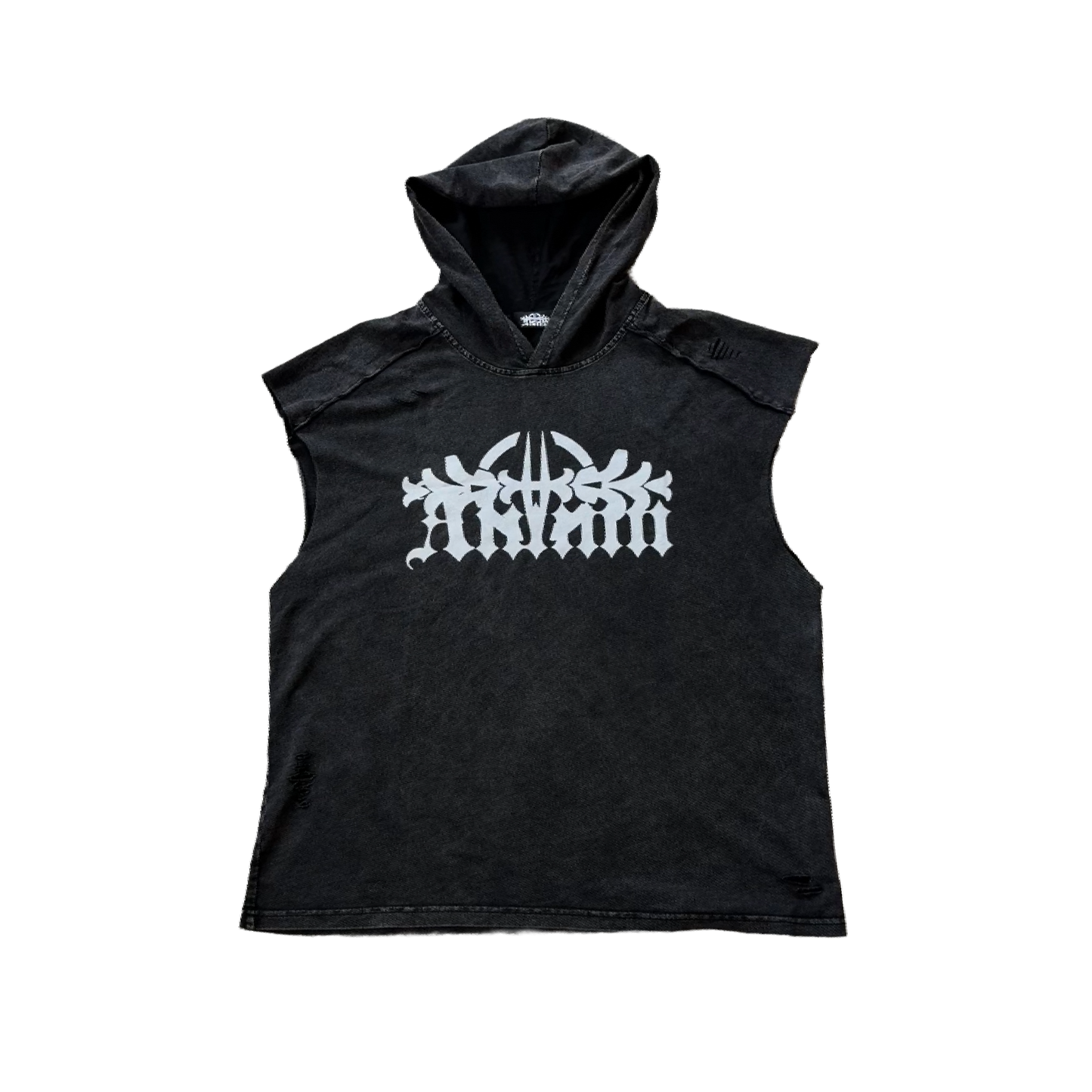 KORI DISTRESSED HOODED TANK TOP